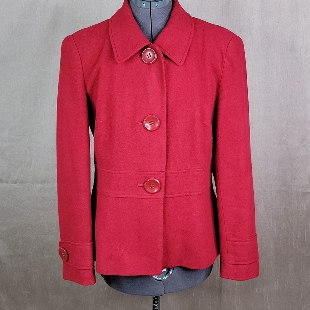 EAST 5TH Red‎ Wool Coat Medium